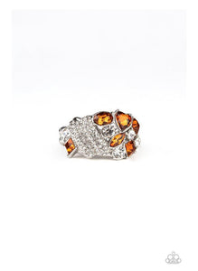 Paparazzi Ring ~ Sparkle Bust - Brown