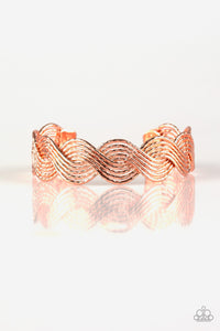 Paparazzi Bracelets Braided Brilliance - Copper