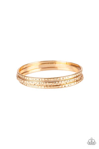 Paparazzi Bracelets Casually Couture - Gold