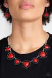 Load image into Gallery viewer, Paparazzi Necklace Make a Point Red
