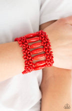 Load image into Gallery viewer, Paparazzi Bracelets Barbados Beach club red
