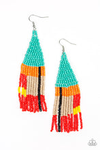 Load image into Gallery viewer, Paparazzi Earrings Beaded Boho - Blue
