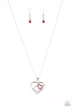 Load image into Gallery viewer, Paparazzi Necklace Cupid Charm - Red

