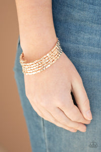 Paparazzi Bracelets Stunningly Stacked - Rose Gold