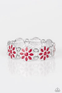 Paparazzi Bracelets Dancing Dshilas red