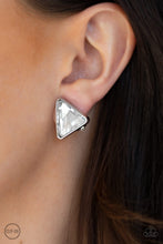 Load image into Gallery viewer, Paparazzi Earrings Timeless In Triangles - White
