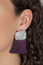 Load image into Gallery viewer, Paparazzi Earrings Plume Bloom - Purple
