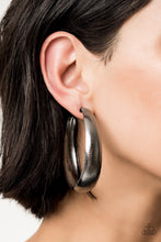 Load image into Gallery viewer, Paparazzi Earrings HOOPS! I Did It Again Black
