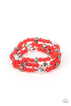 Load image into Gallery viewer, Paparazzi Bracelets Here to STAYCATION - Red
