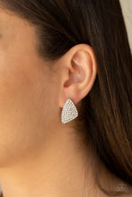Load image into Gallery viewer, Paparazzi Earrings Supreme Sheen - White
