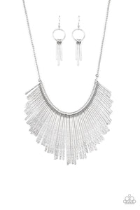 Paparazzi Necklaces Metallic Mane - Silver