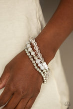 Load image into Gallery viewer, Paparazzi Bracelets Sugary Shimmer - White
