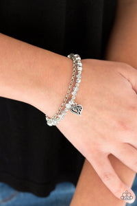 Paparazzi Bracelets Rare Romance - Silver