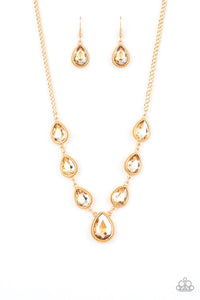 Paparazzi Necklaces Socialite Social - Gold