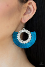Load image into Gallery viewer, Paparazzi Earrings Fringe Fanatic - Blue
