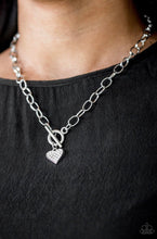 Load image into Gallery viewer, Paparazzi Necklaces Harvard Hearts White
