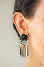 Load image into Gallery viewer, Paparazzi Earrings Monsoon Season - Black
