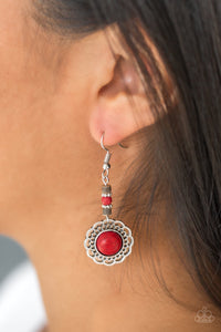 Paparazzi Earrings Dessert Bliss Red