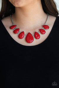 Paparazzi Necklaces Drop Zone - Red