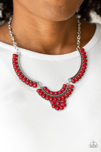 Paparazzi Necklaces Omega Oasis - Red