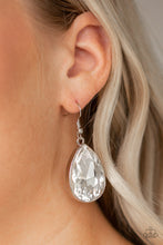 Load image into Gallery viewer, Paparazzi Earrings Limo Ride - White
