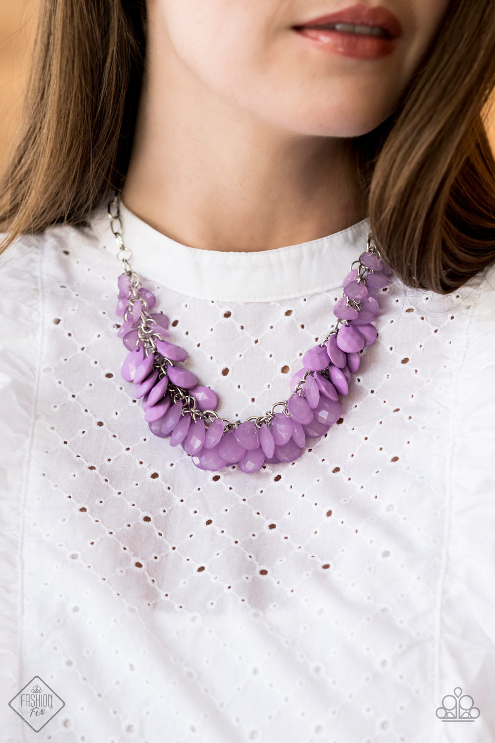 Paparazzi Necklaces Colorfully Clustered - Purple