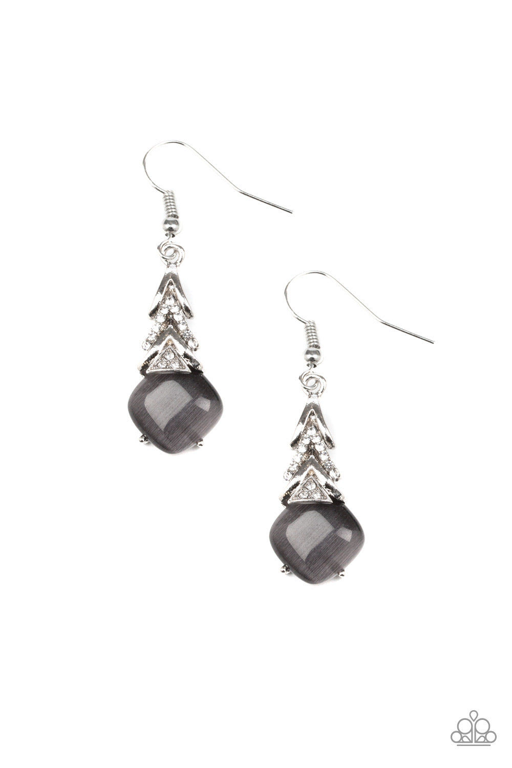 Paparazzi Earrings Dreamy Dazzle - Silver