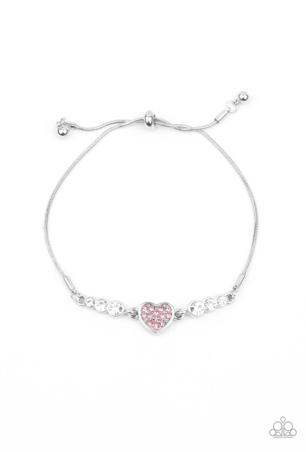 Paparazzi Bracelets Big Hearted Beam Pink LOP