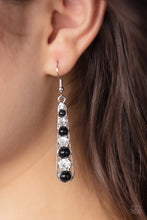 Load image into Gallery viewer, Paparazzi Earrings Drawn Out Drama - Black
