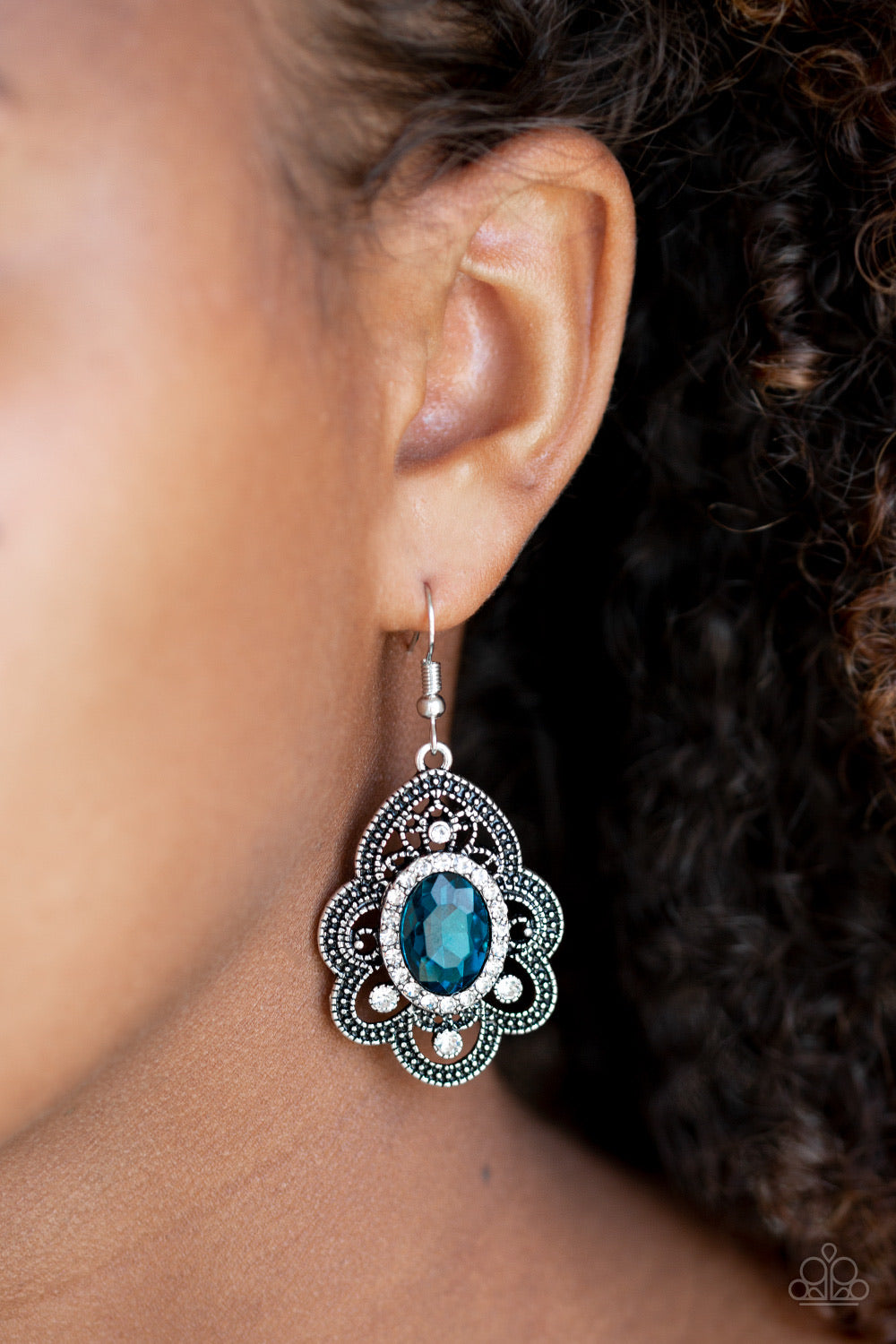 Paparazzi Earrings Reign Supreme - Blue