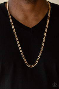 Paparazzi Necklaces Delta - Gold Mens