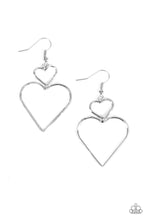 Load image into Gallery viewer, Paparazzi Earrings Heartbeat Harmony - Silver
