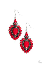 Load image into Gallery viewer, Paparazzi Earrings The Lioness' Den Red Earrings
