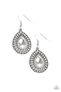 Paparazzi Earrings Limo Service - White