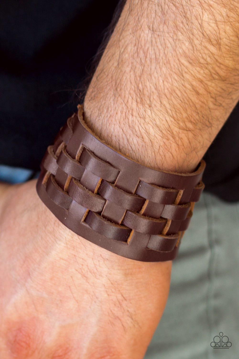 Paparazzi Bracelets Road Hog - Brown Mens