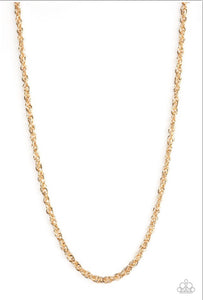 Paparazzi Necklaces Lightweight Division - Gold Mens