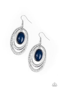 Paparazzi Earrings Seaside Spinster - Blue