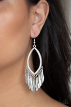 Load image into Gallery viewer, Paparazzi Earrings My FLAIR Lady - Silver
