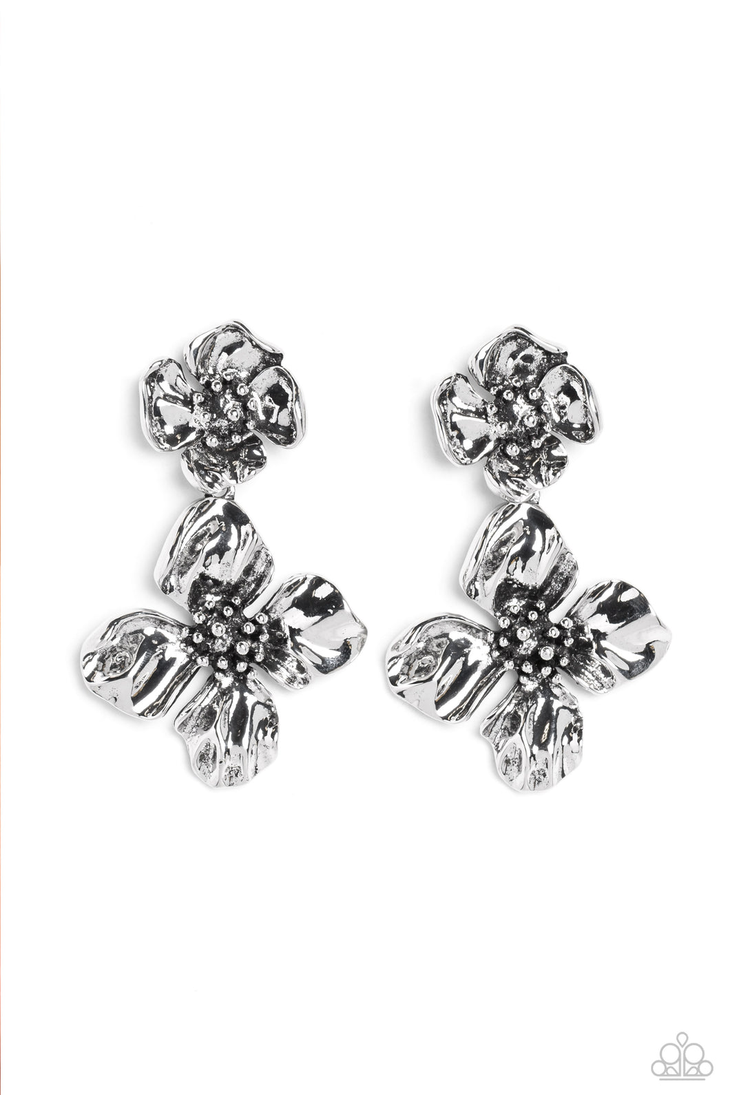 Gilded Grace - Silver Earrings