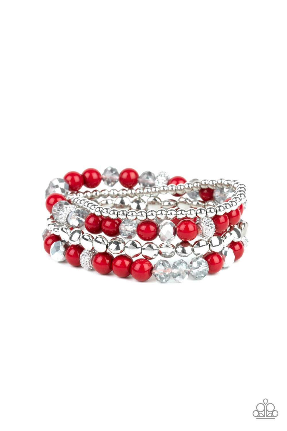 Paparazzi Bracelets Socialize - Red