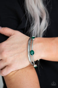 Paparazzi Bracelets City Slicker Sleek - Green