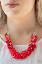 Load image into Gallery viewer, Paparazzi Necklaces Colorfully Clustered - Red

