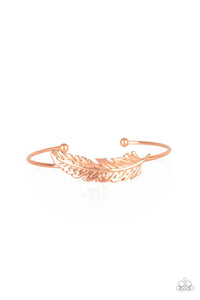 Paparazzi Bracelets How Do You Like This FEATHER? - Copper