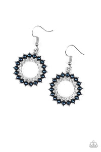 Paparazzi Earrings Wreathed In Radiance - Blue