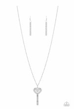 Load image into Gallery viewer, Paparazzi necklace Unlock My Heart - Silver -
