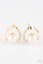 Load image into Gallery viewer, Paparazzi Earrings Stylishly Suave - Gold
