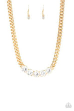 Load image into Gallery viewer, Paparazzi Necklaces Rhinestone Renegade Gold
