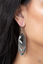 Load image into Gallery viewer, Paparazzi Earrings High-End Highness - Silver
