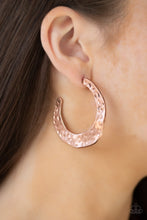 Load image into Gallery viewer, Paparazzi Earrings The HOOP Up - Copper
