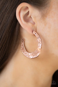 Paparazzi Earrings The HOOP Up - Copper